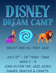 Disney themed dance poster