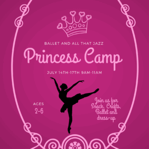 Princess themed dance poster