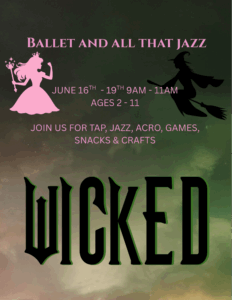 Wicked themed dance poster